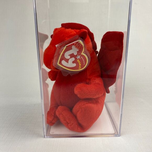 Ty Beanie Baby Y DDRAIG GOCH Red Dragon UK EXCLUSIVE! MWMT Beckys TRUE BLUE Auth - Picture 8 of 13